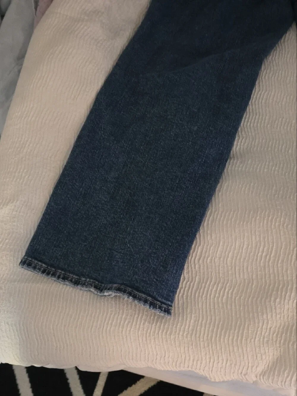 BKE Men's Ripped Boyfriend Jeans - Dark Blue Denim